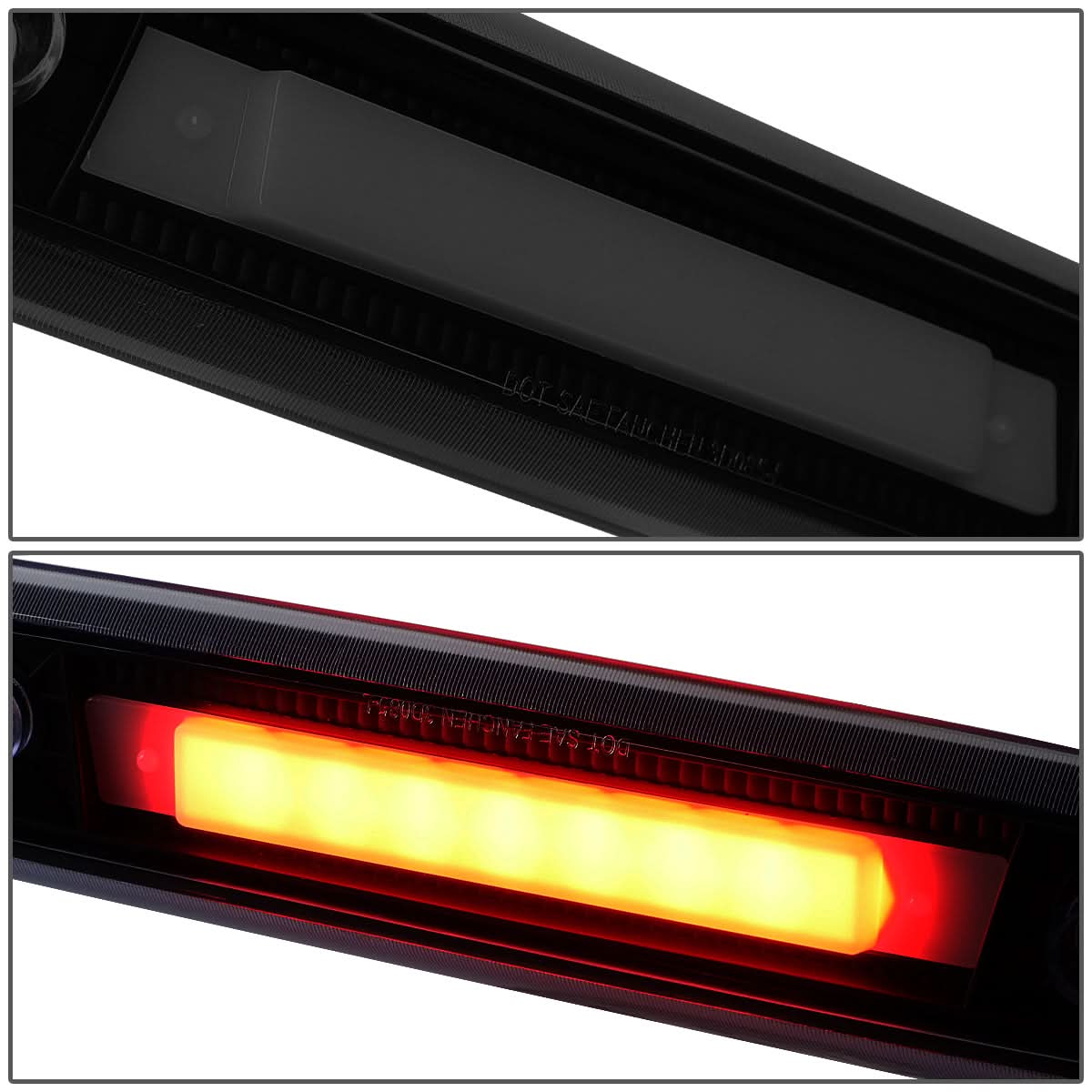06-10 Jeep Commander 3D LED Third Brake Light - Black Smoke