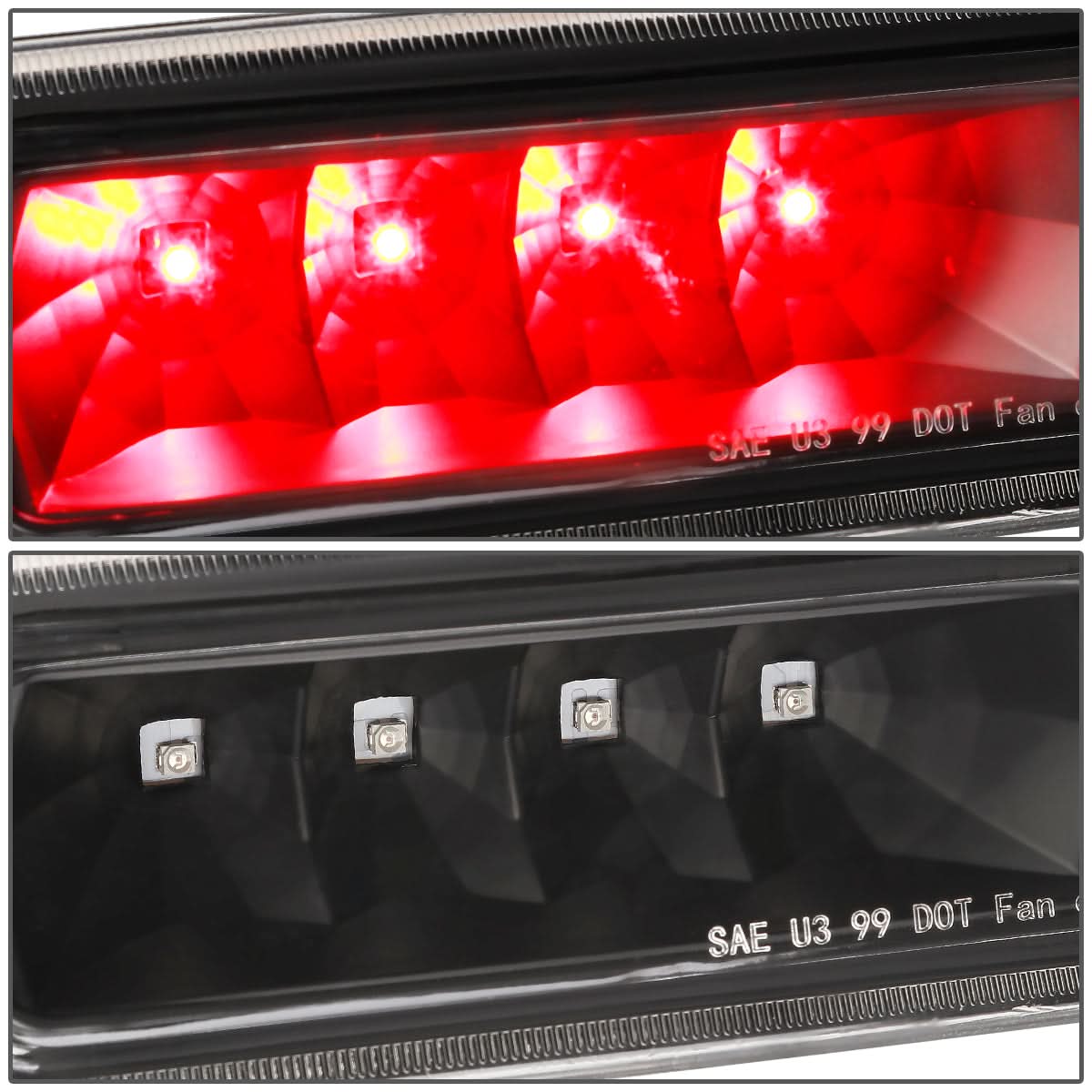 99-04 Jeep Grand Cherokee LED 3rd Brake Light - Black