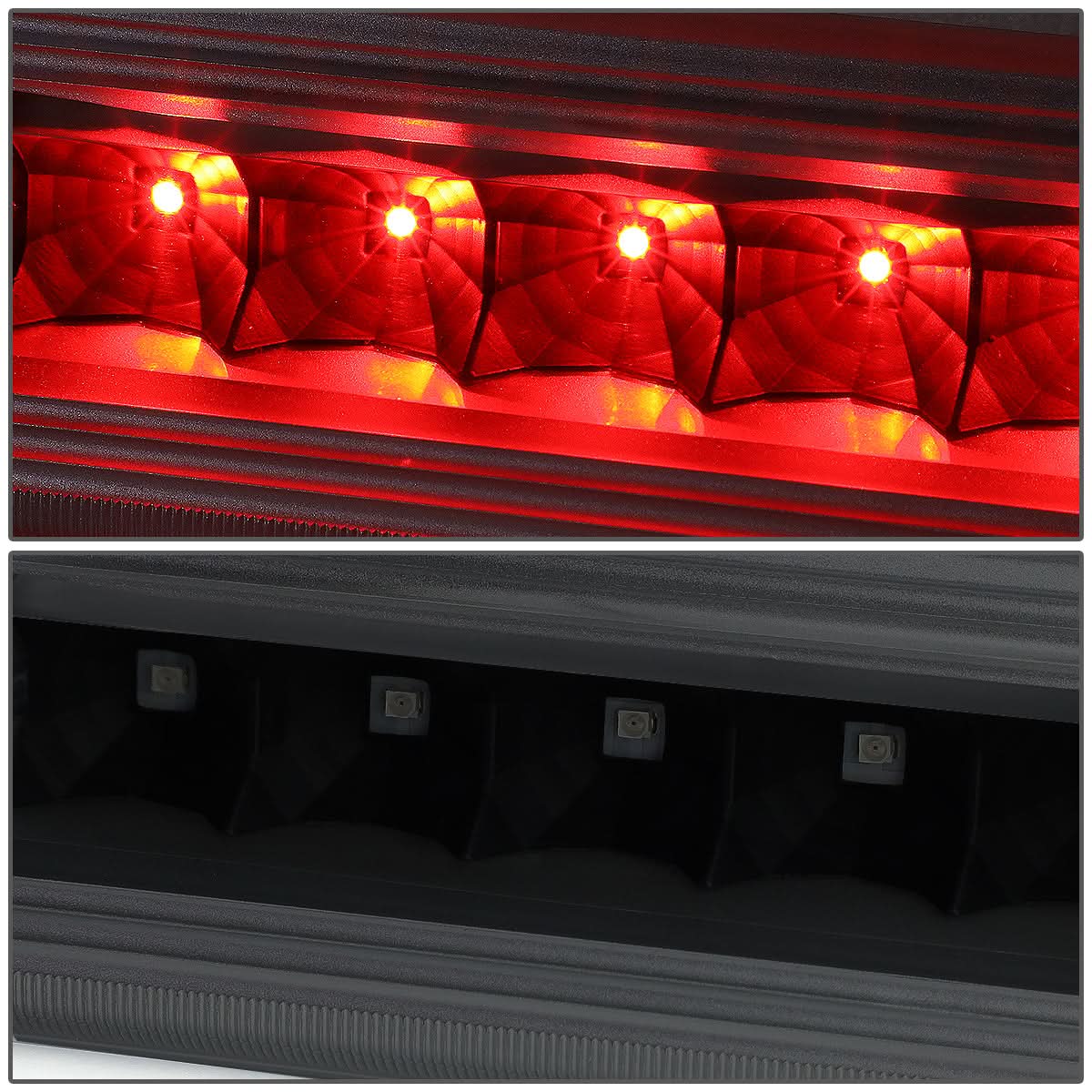 2008-2012 Jeep Liberty LED Third Brake Light - Black Smoke