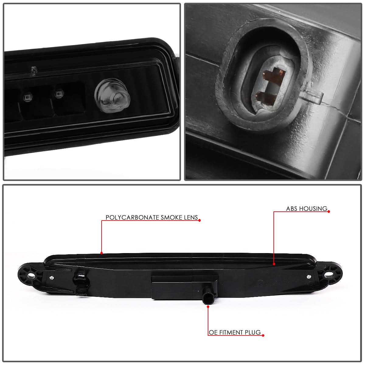 2005-2015 Nissan Armada LED 3rd Brake Light - Black/Smoke