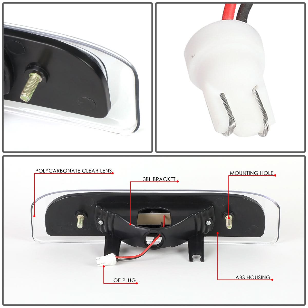 09-14 Nissan Cube LED 3rd Brake Light - Black