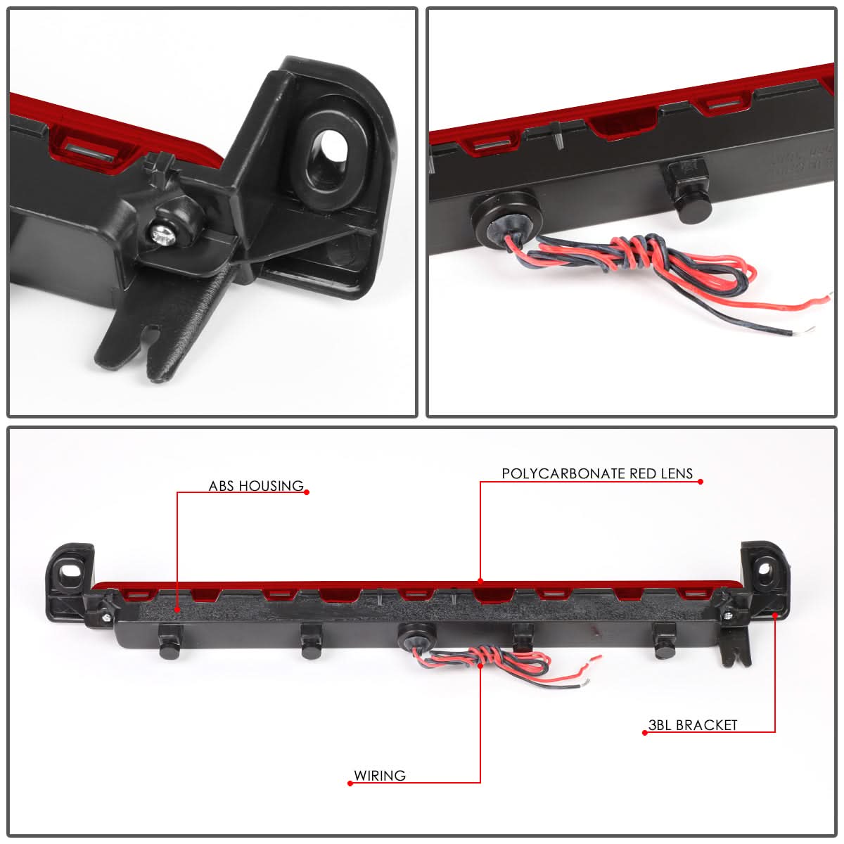 01-04 Nissan Pathfinder / 01-03 Infiniti QX4 LED 3rd Brake Light - Red