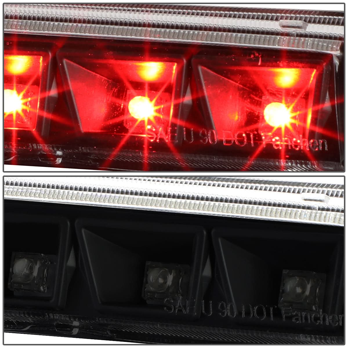 1993-1995 Nissan Pathfinder LED 3rd Brake Light - Black/Smoke