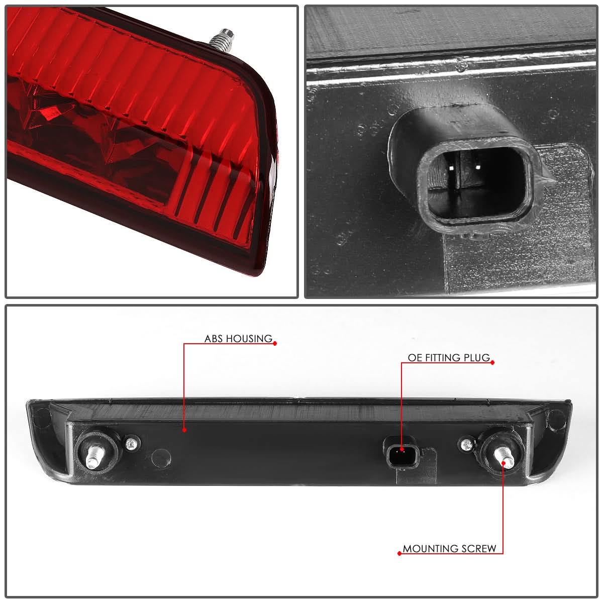 2014-2019 Nissan Rogue LED 3rd Brake Light - Red