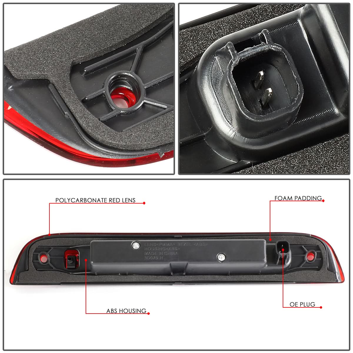 2007-2017 Jeep Patriot LED 3rd Brake Light - Red