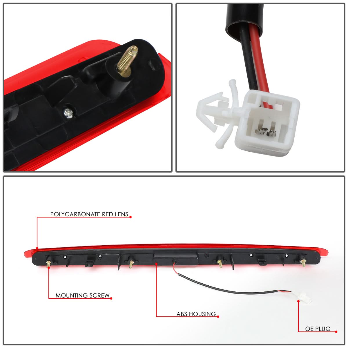 05-10 Scion tC 3D LED Third Brake Light - Red