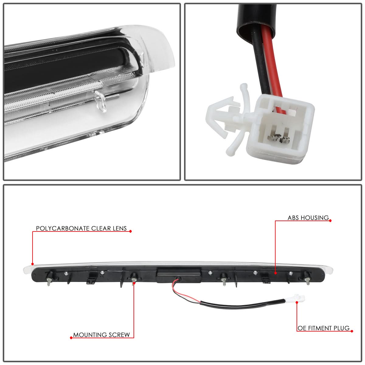 2005-2010 Scion tC LED 3rd Brake Light - Black
