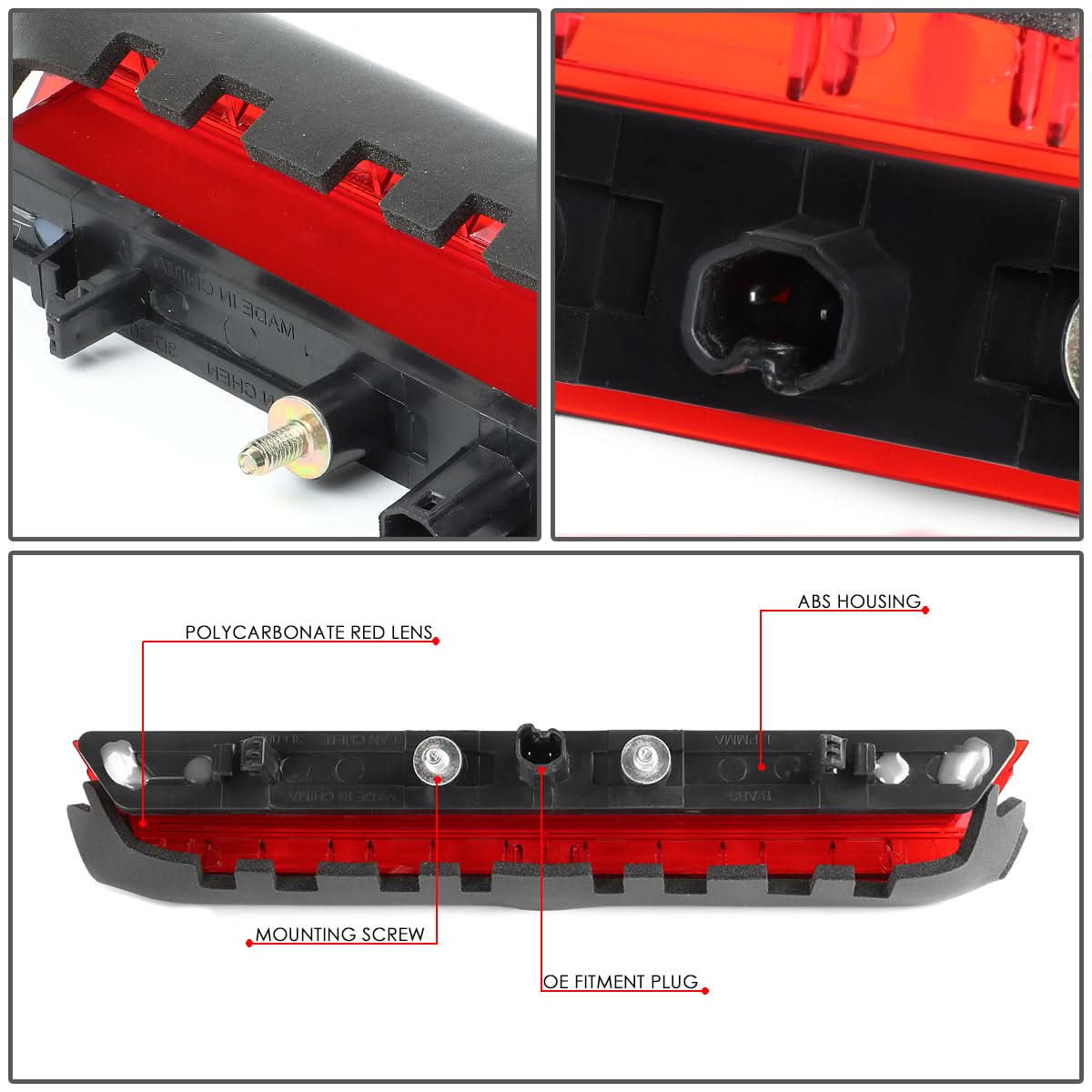 2011-2016 Scion tC 3D LED Third Brake Light - Red