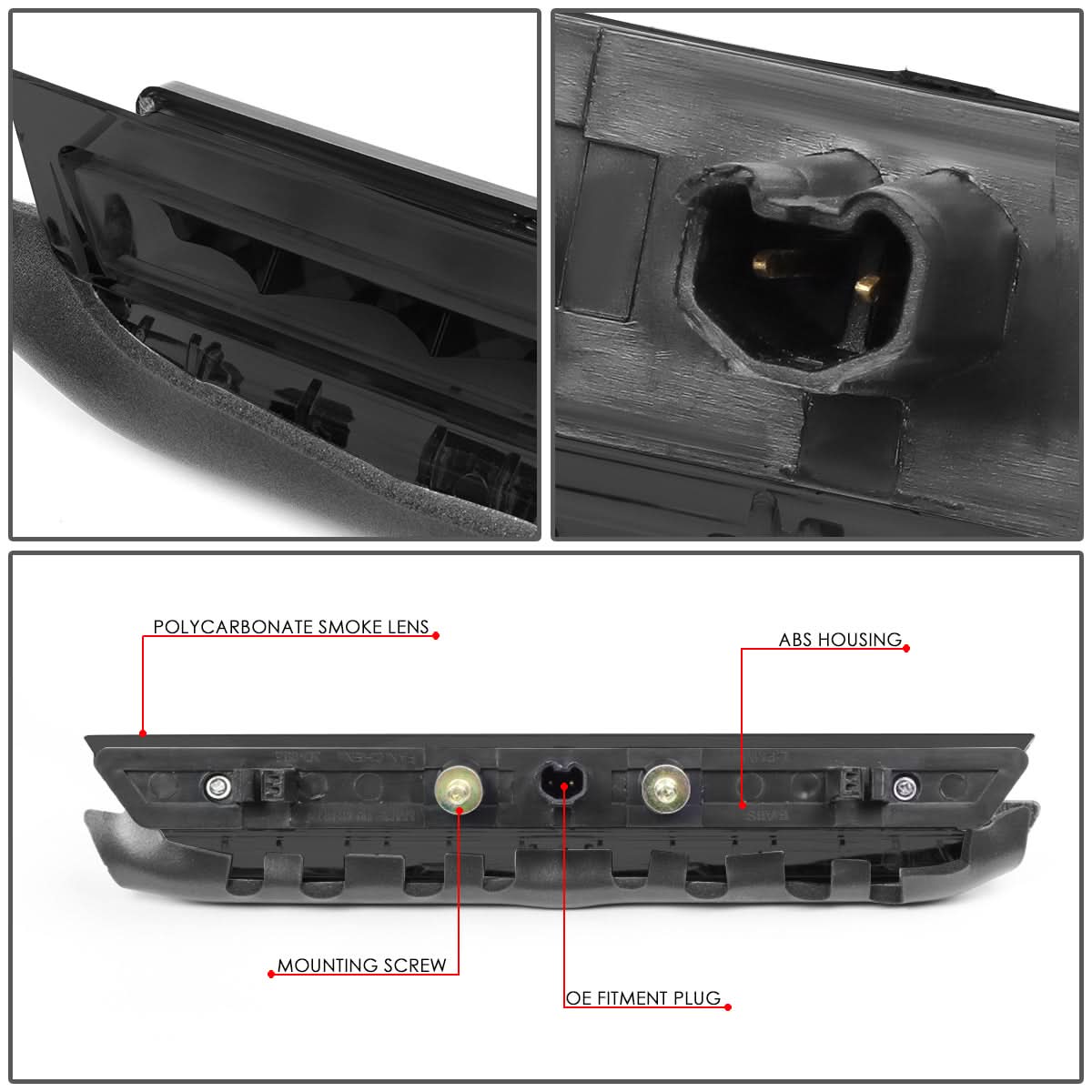 11-16 Scion TC LED 3rd Brake Light - Black Smoke