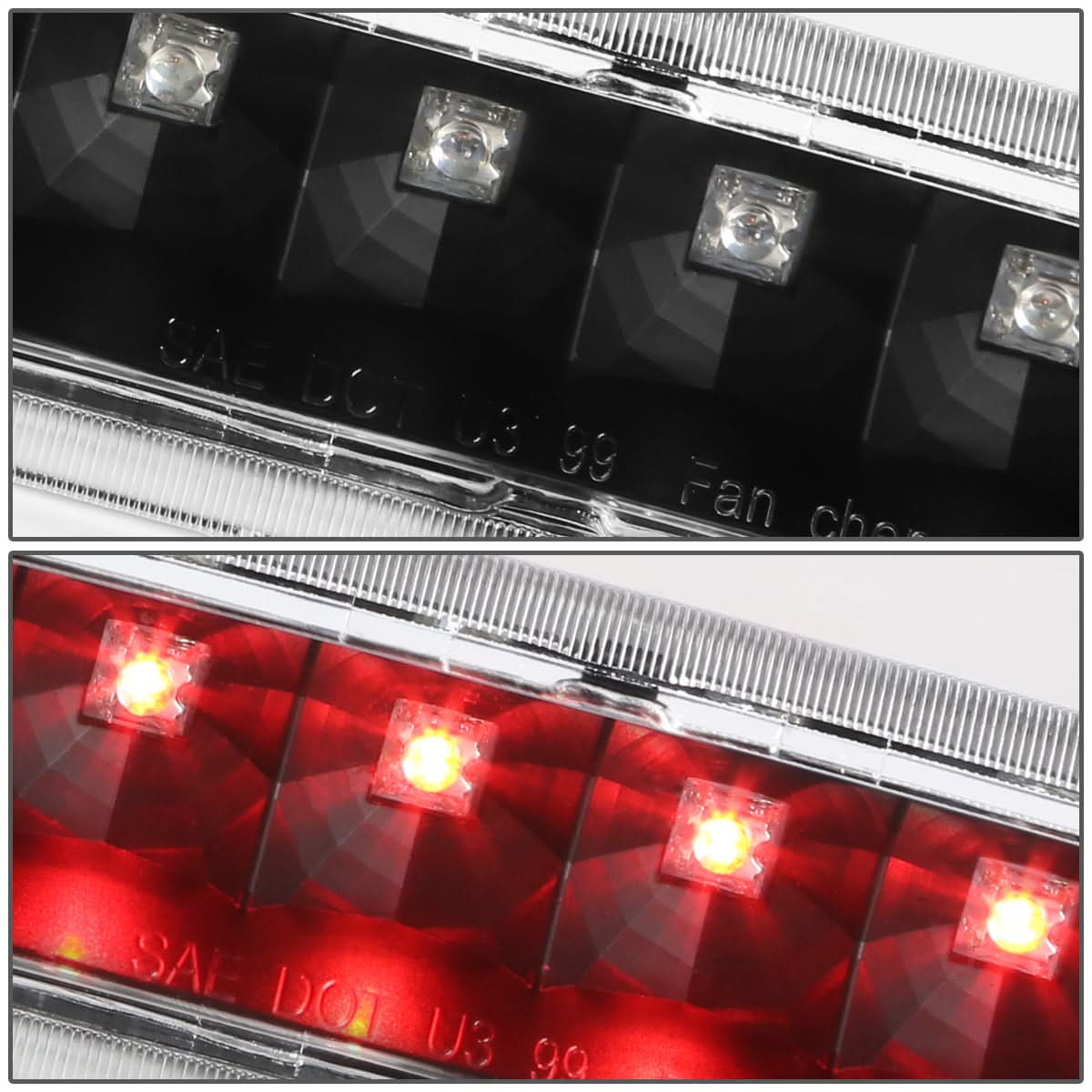 2001-2003 Toyota Highlander LED Third Brake Light Black
