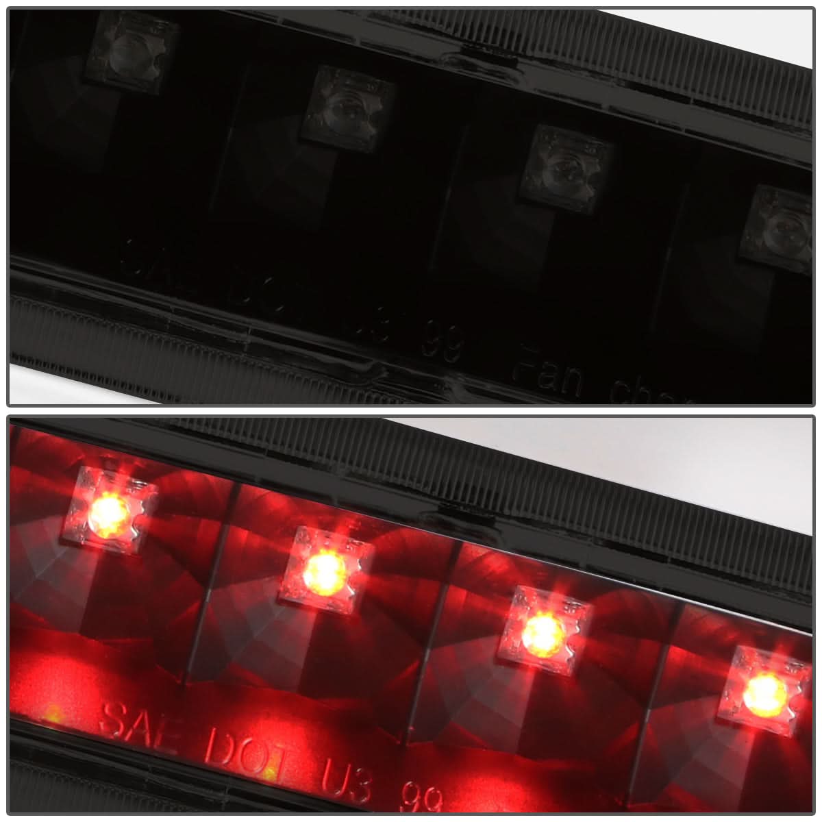 01-03 Toyota Highlander LED 3rd Brake Light - Black/Smoke