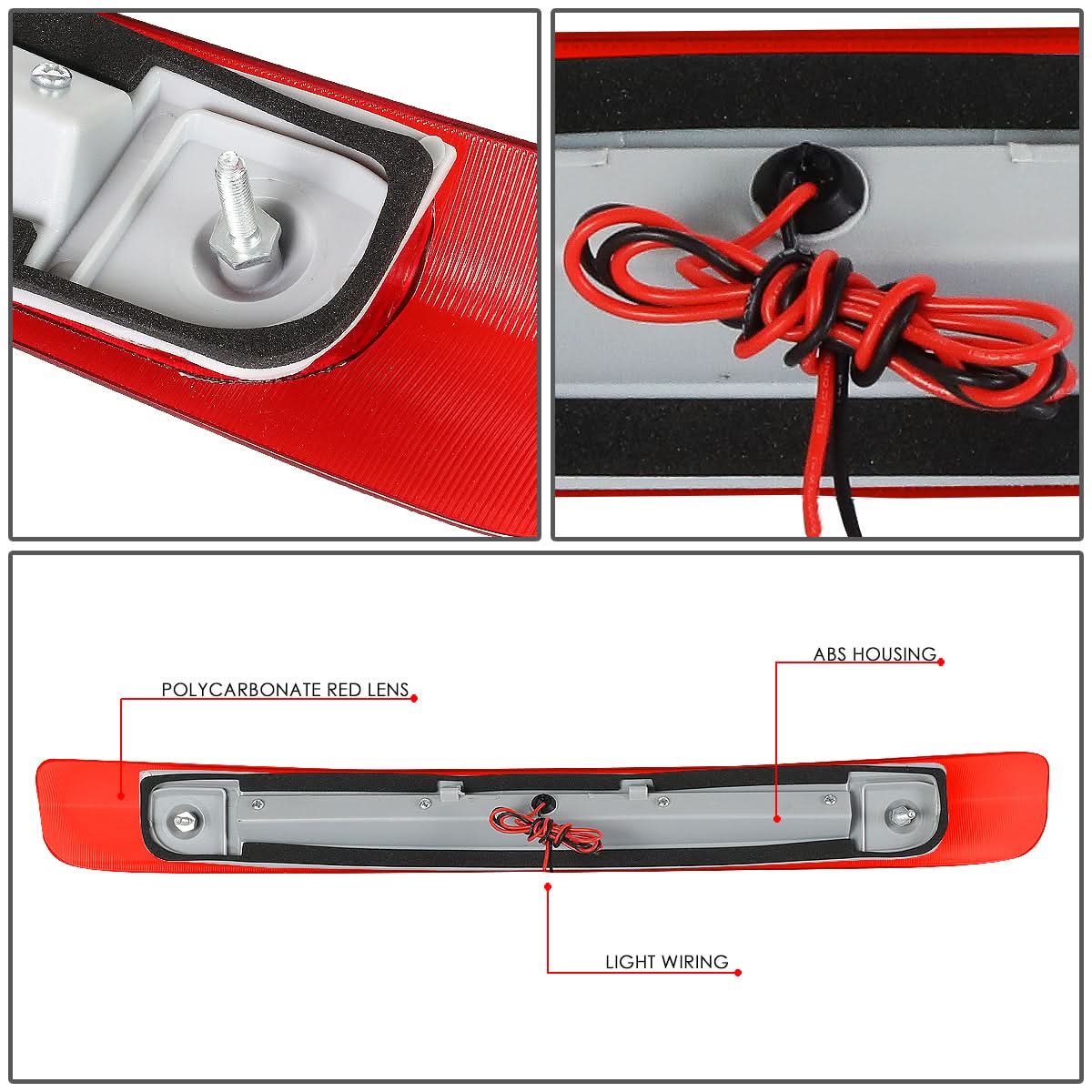98-07 Toyota Land Cruiser 3rd Brake Light LED Red