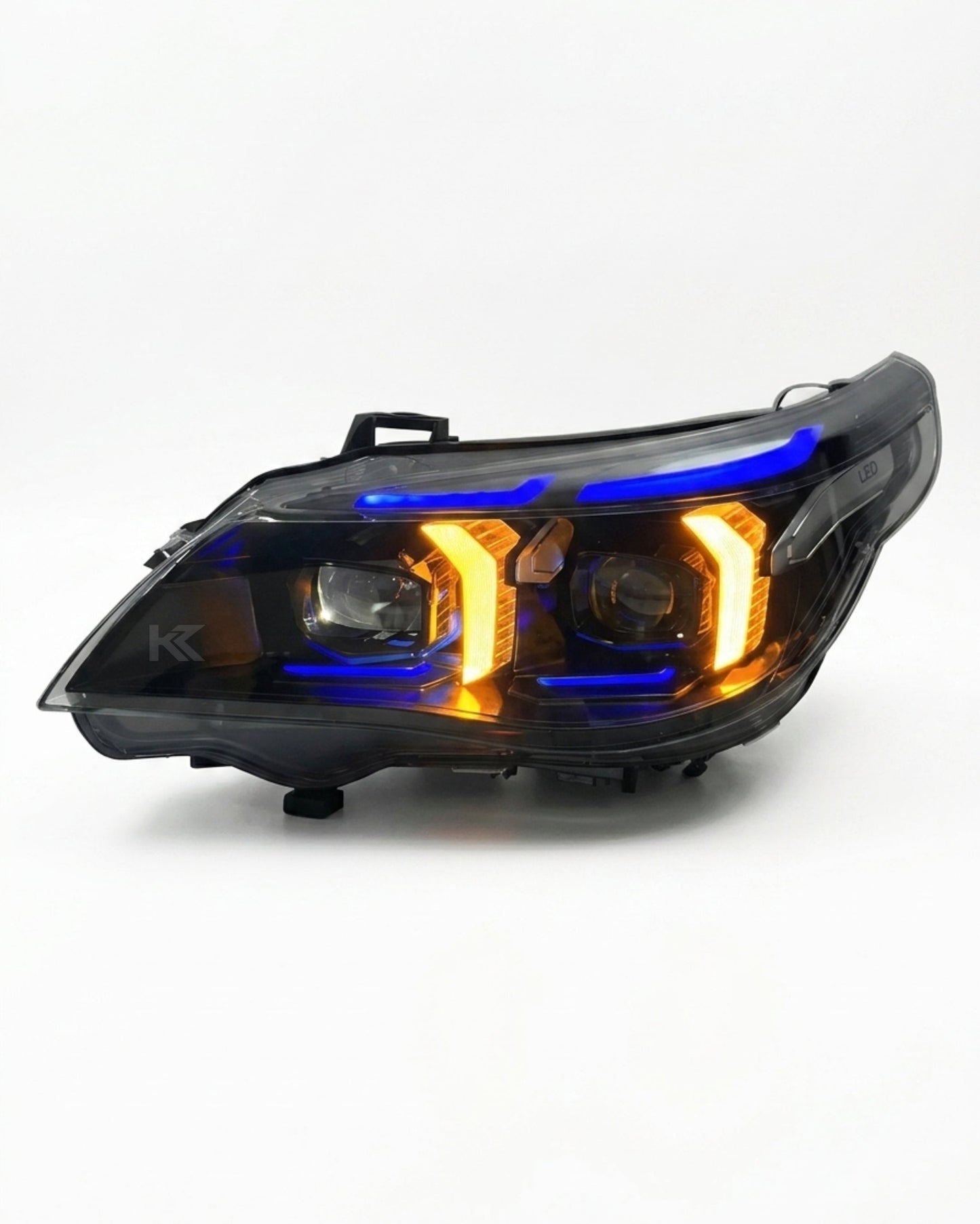 BMW 5 Series E60 Snake Eye LED Headlight Assembly with Dual-Color DRL 2003 - 2010
