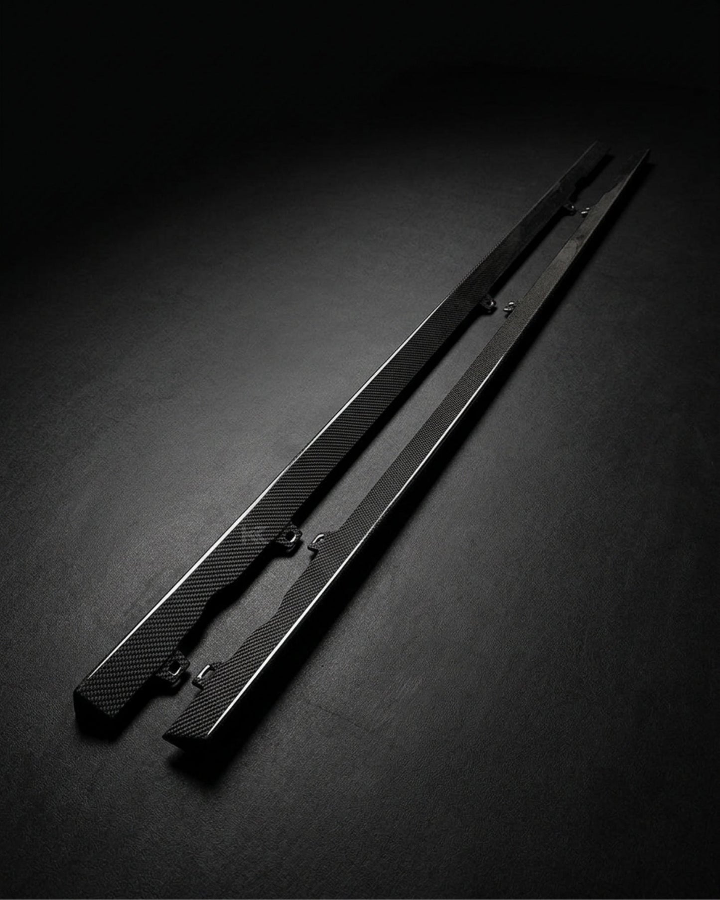 2014–2018 Volkswagen Golf R / R-Line MK7 / MK7.5 Side Skirt Extensions – Carbon Fiber