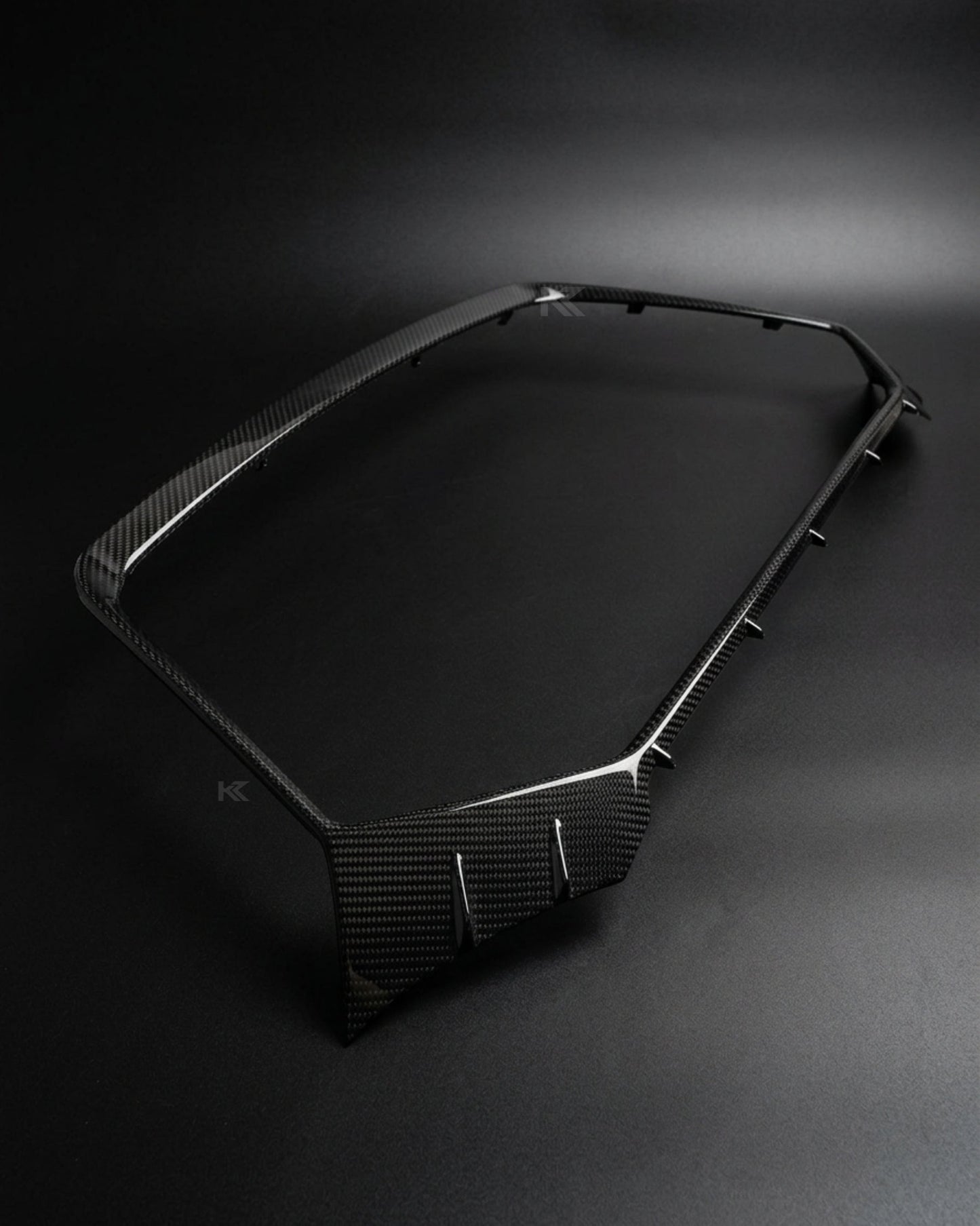 2019–2021 Audi RS6 C8 Avant Front Grille Insert Trim Cover – Dry Carbon Fiber