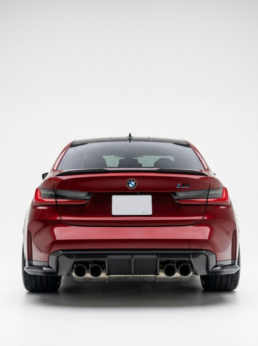 BMW 3 Series G80 M3 G82 G83 M4 Euro Version OE Style Carbon Fiber Rear Diffuser (2019 - 2024)