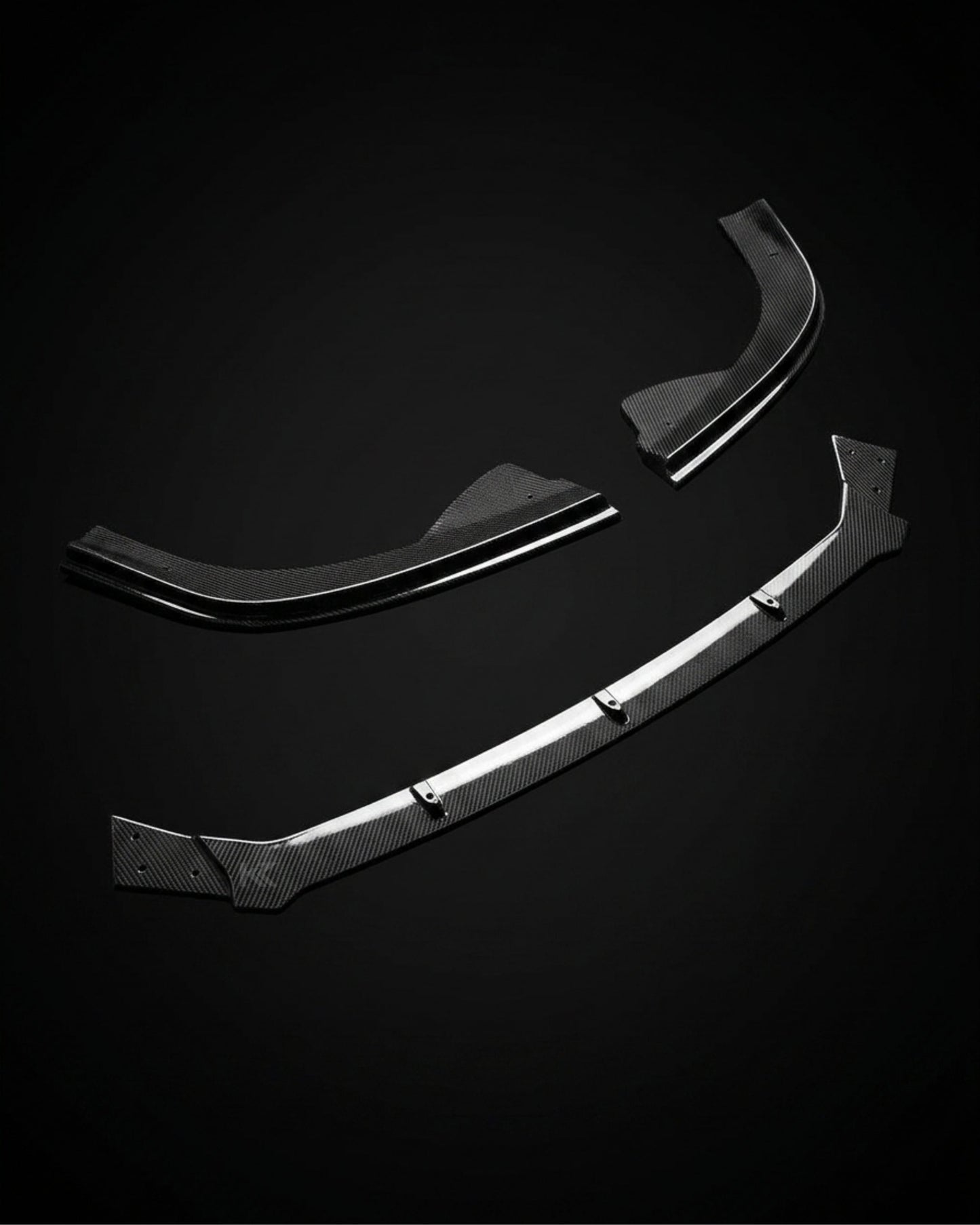 2013–2015 Volkswagen Jetta GLI Front Bumper Splitters – Carbon Fiber