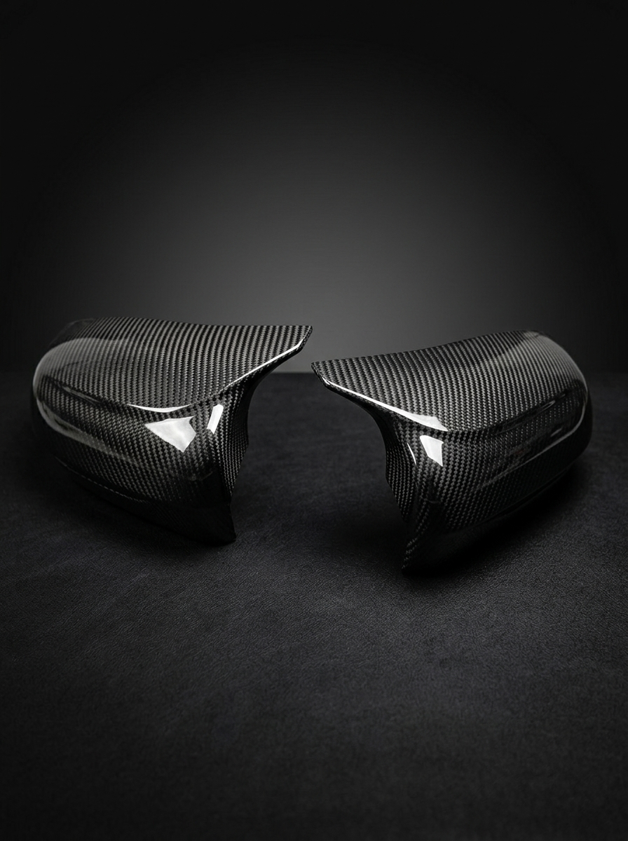 BMW 5 Series F90 M5 M Style Carbon Fiber Side Mirror Cover (2018+)