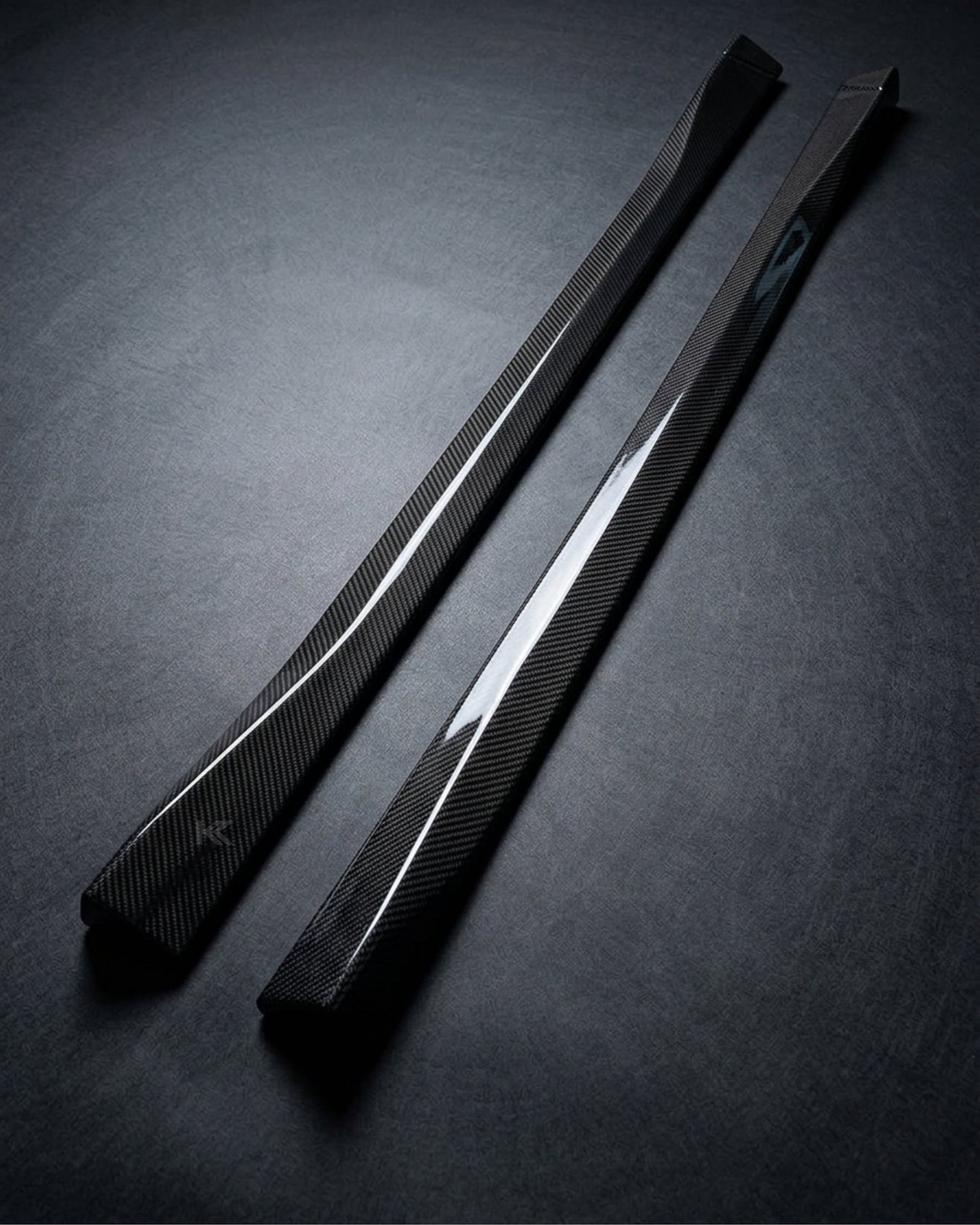 2015–2020 Volkswagen Transporter / Multivan / Caravelle T6 Side Skirt Extensions – Carbon Fiber