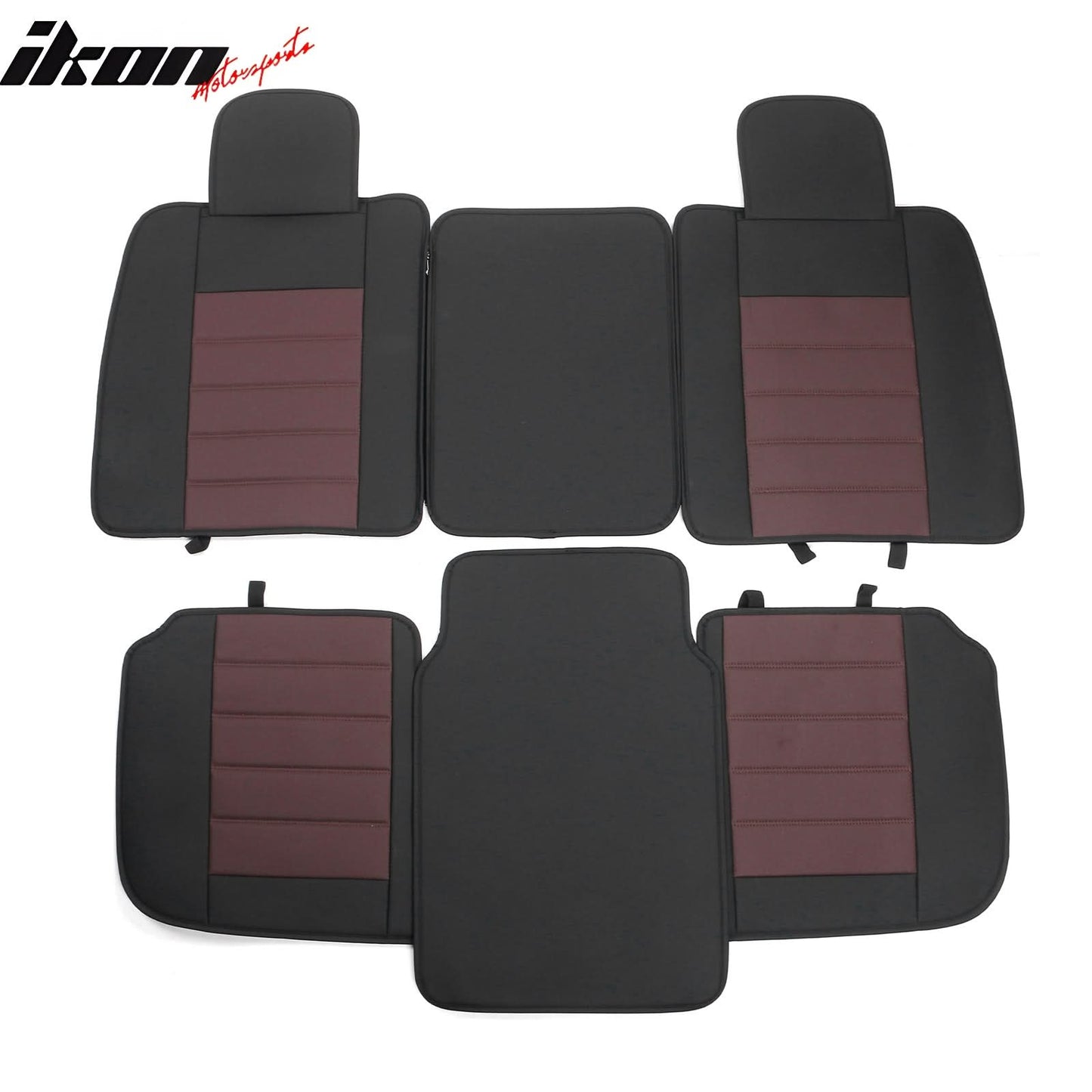2009-2025 Ford F150 Crew Cab PU Leather Car Seat Cover w/ Pocket