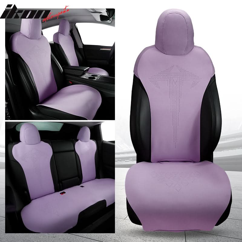 2020-2024 Tesla Model Y Seat Covers Cushions V1 Suede Leather