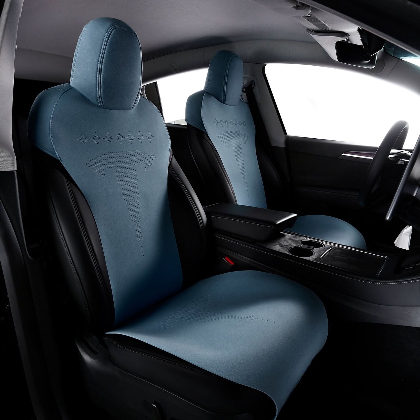 2020-2024 Tesla Model Y Seat Covers Cushions V2 Suede Leather