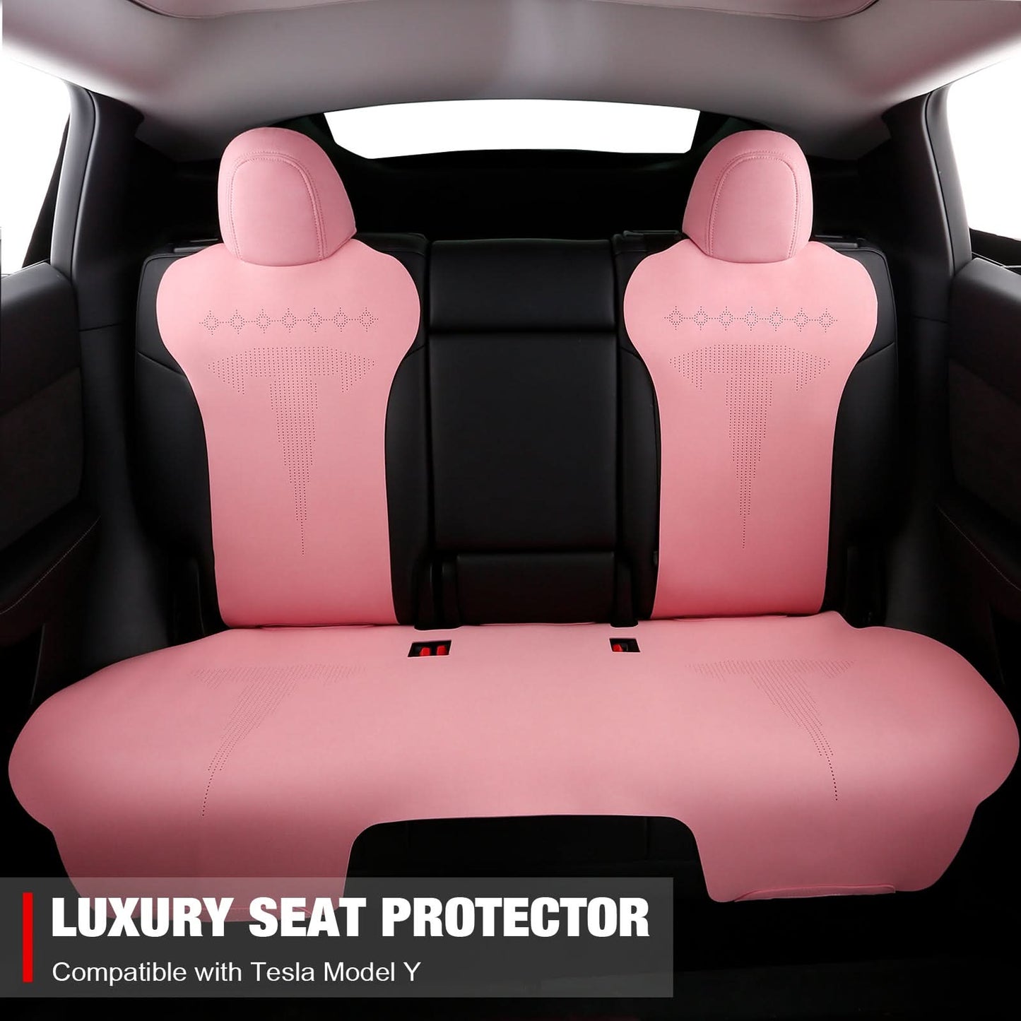 2020-2024 Tesla Model Y Seat Covers Cushions V2 Suede Leather