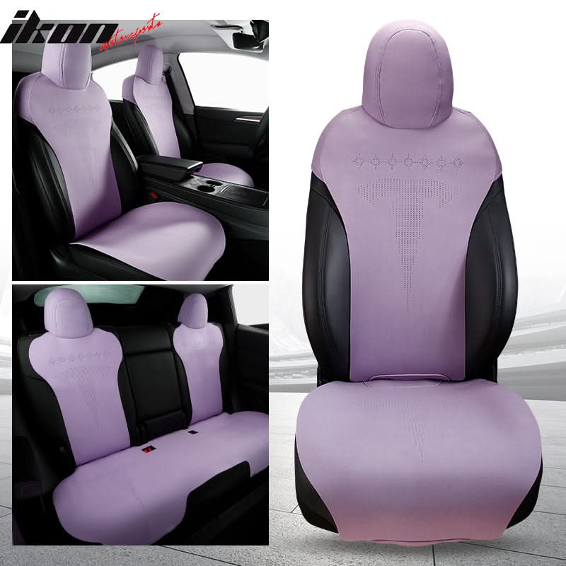2020-2024 Tesla Model Y Seat Covers Cushions V2 Suede Leather