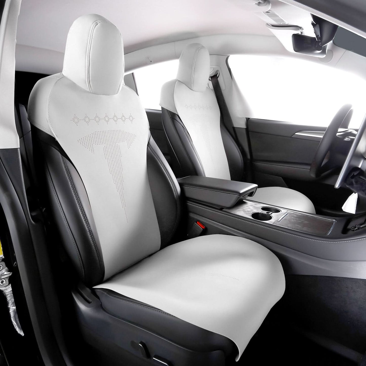 2020-2024 Tesla Model Y Seat Covers Cushions V2 Suede Leather