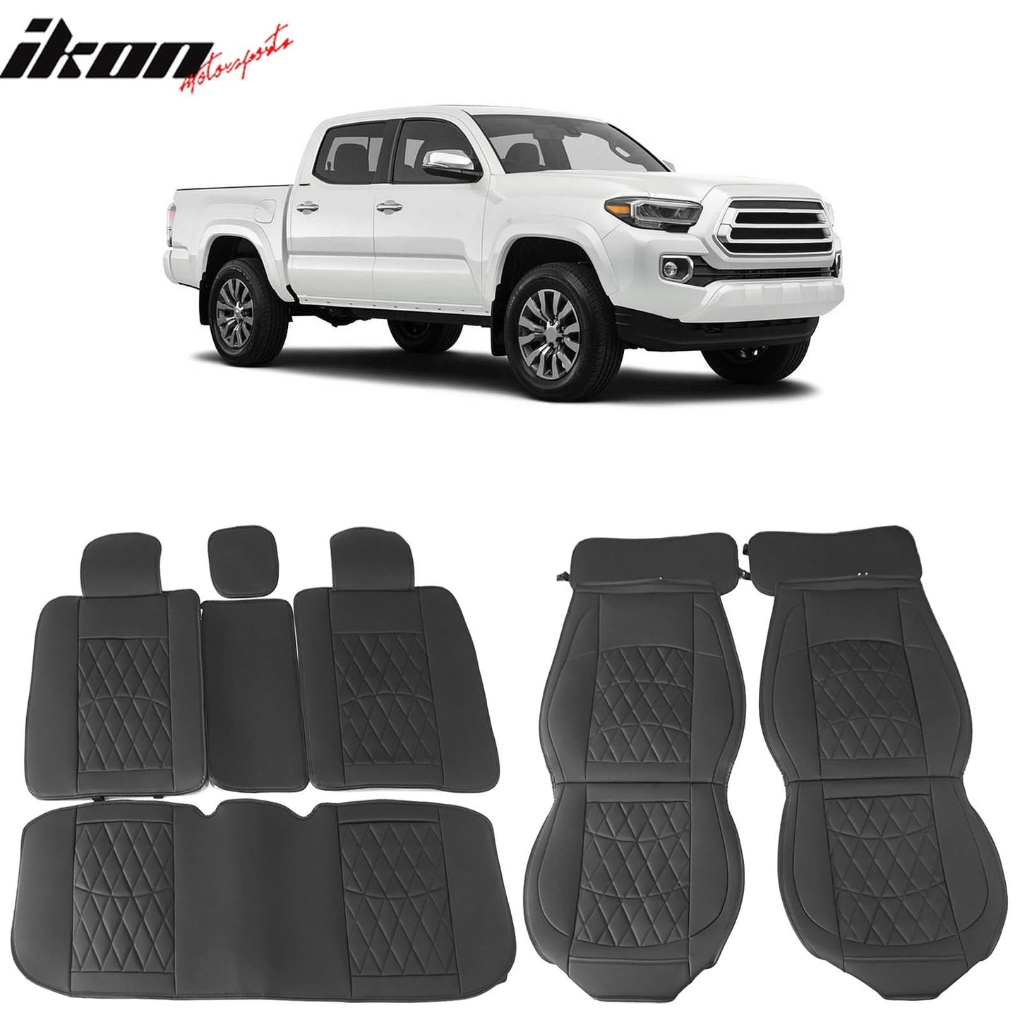 2005-2023 Toyota Tacoma Pickup 5 Seats Seat Covers PU Leather