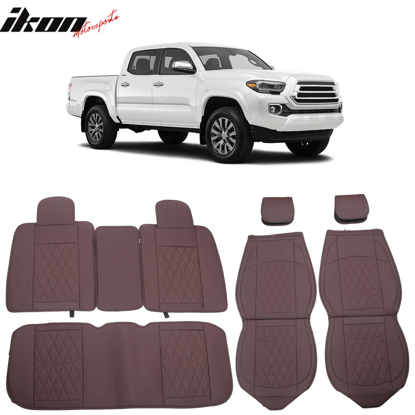 2005-2023 Toyota Tacoma Pickup 5 Seats Seat Covers PU Leather