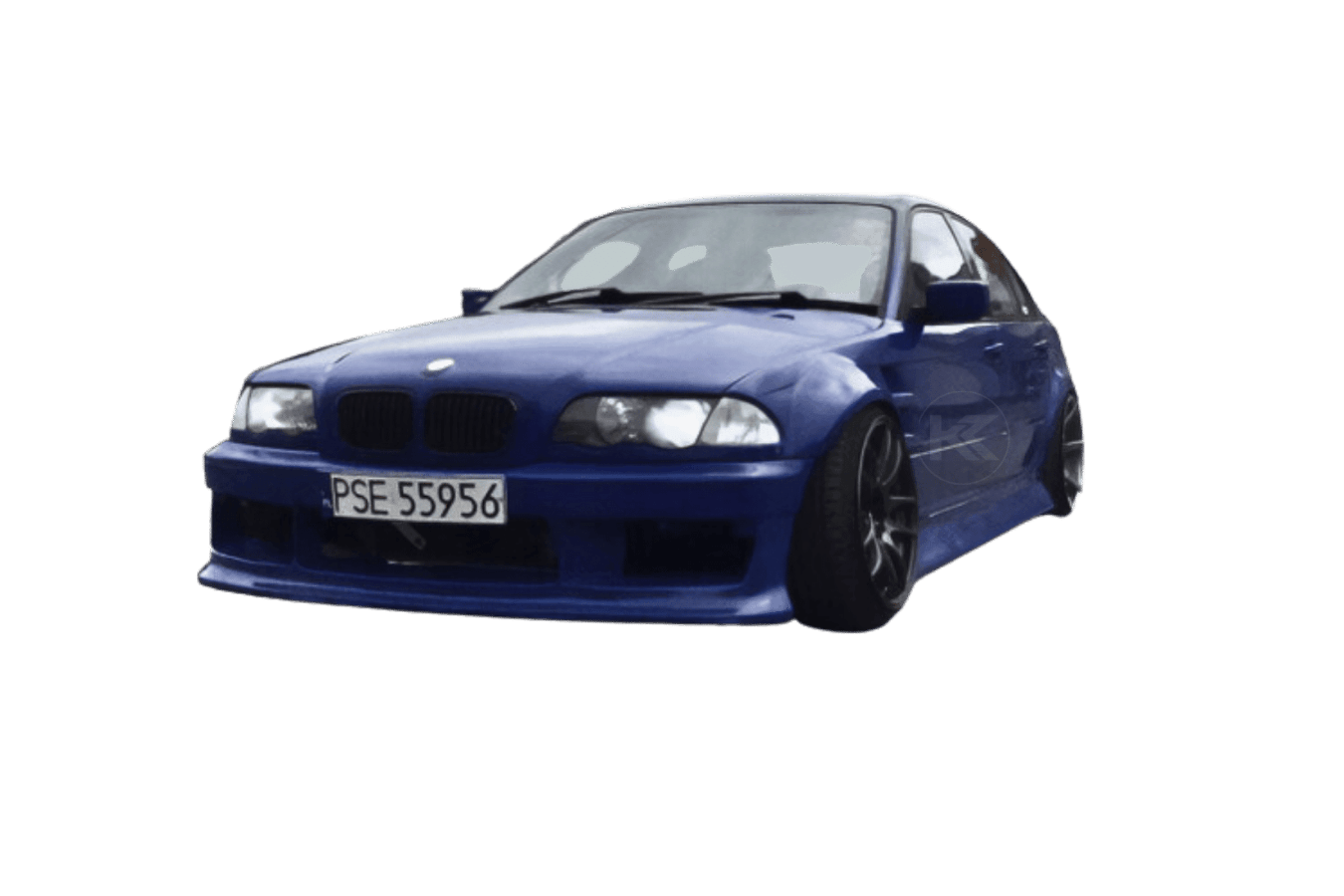 BMW 3-Series E46 Sedan Full Over Fender Kit with Vented Front Fenders - ABS OR Fiberglass