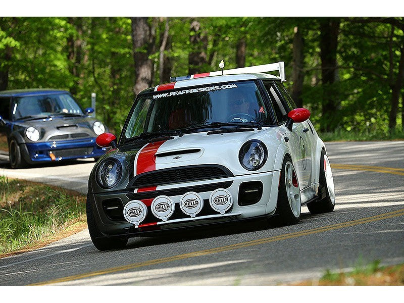 Spyder Mini Cooper 02-06 Projector Headlights DRL Black High H1 Low H1 PRO-YD-MC02-DRL-BK