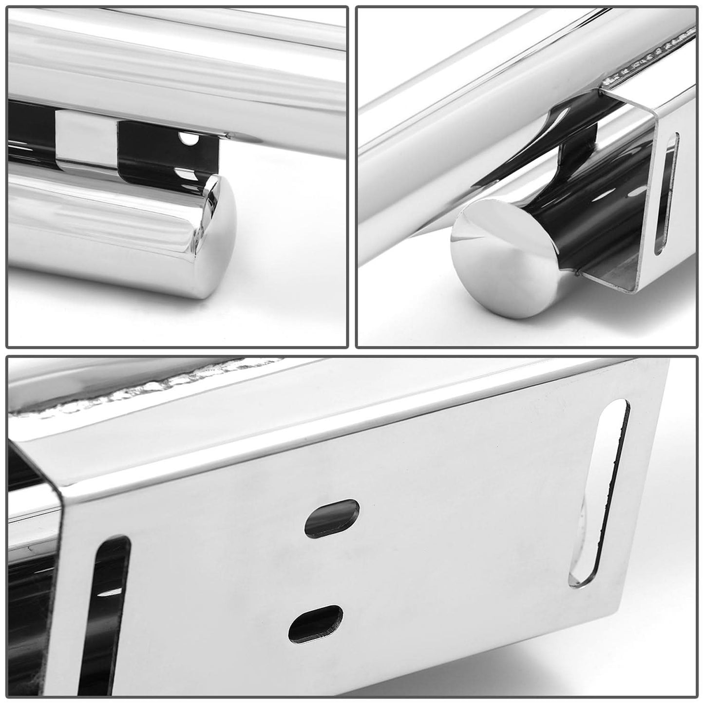 87-06 Jeep Wrangler Tubular Rear Bumper Guard - Chrome