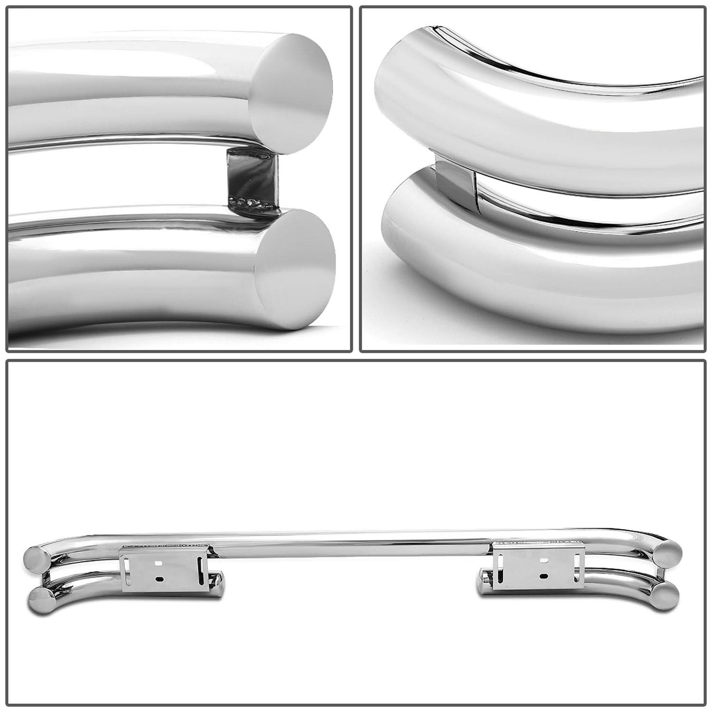87-06 Jeep Wrangler Tubular Rear Bumper Guard - Chrome