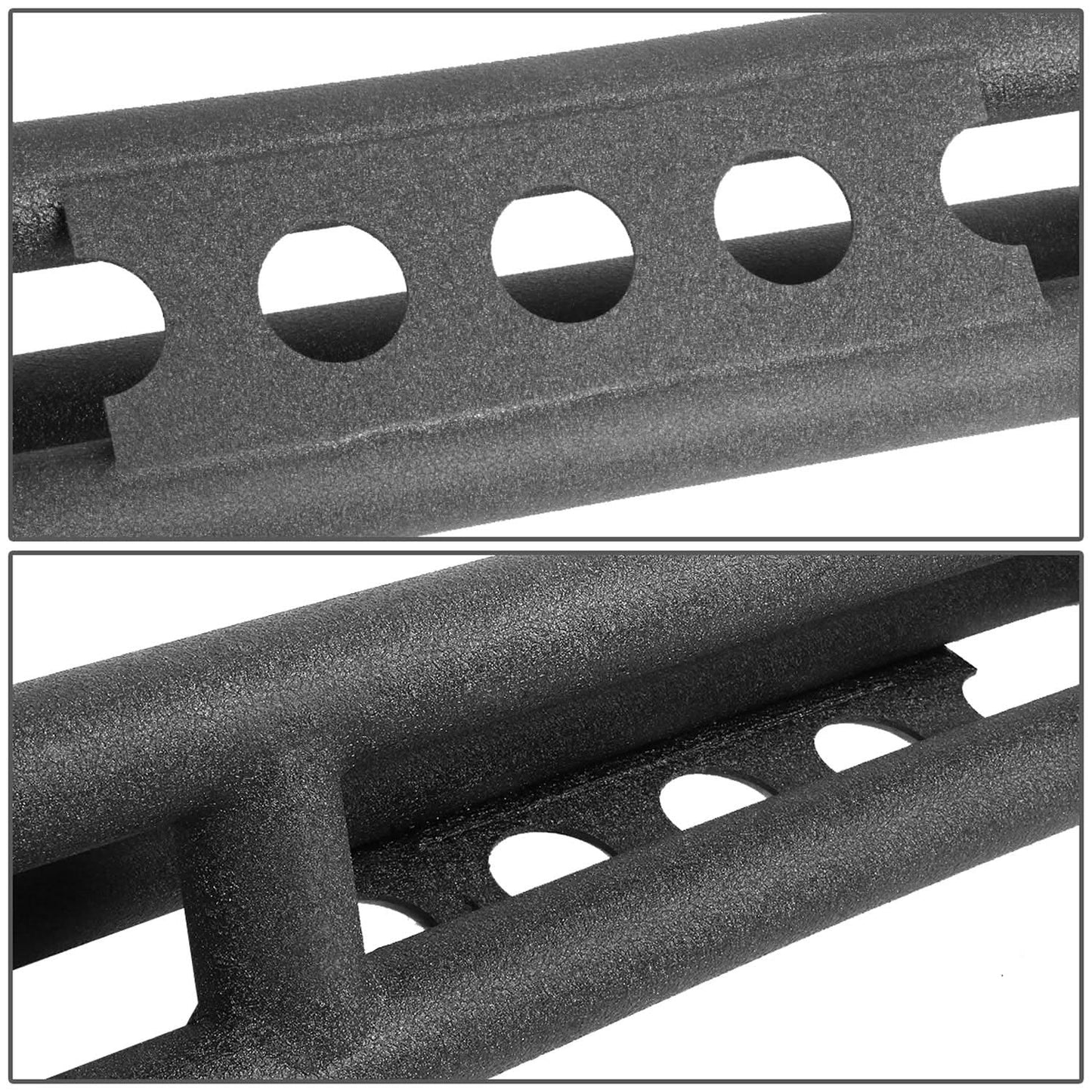 07-16 Jeep Wrangler 2 Door Rock Crawler Nerf Bar / Step Bar Black