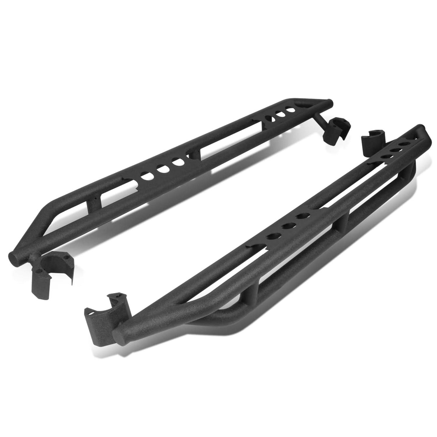 2007-2016 Jeep Wrangler JK 4DR Power Coated Black Nerf Bars