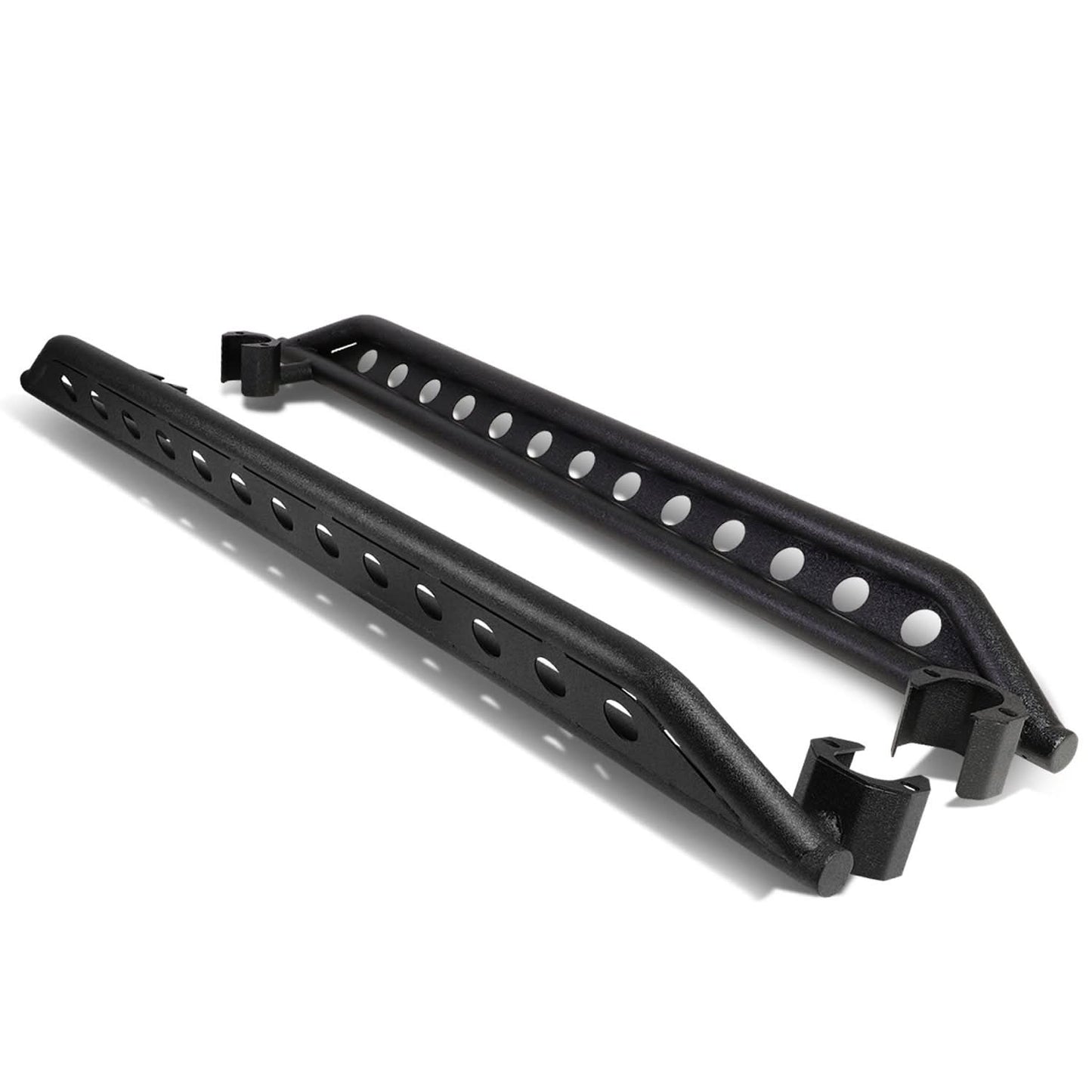 2007-2016 Jeep Wrangler Rock Crawler Nerf Bars 4 Door 7" Black