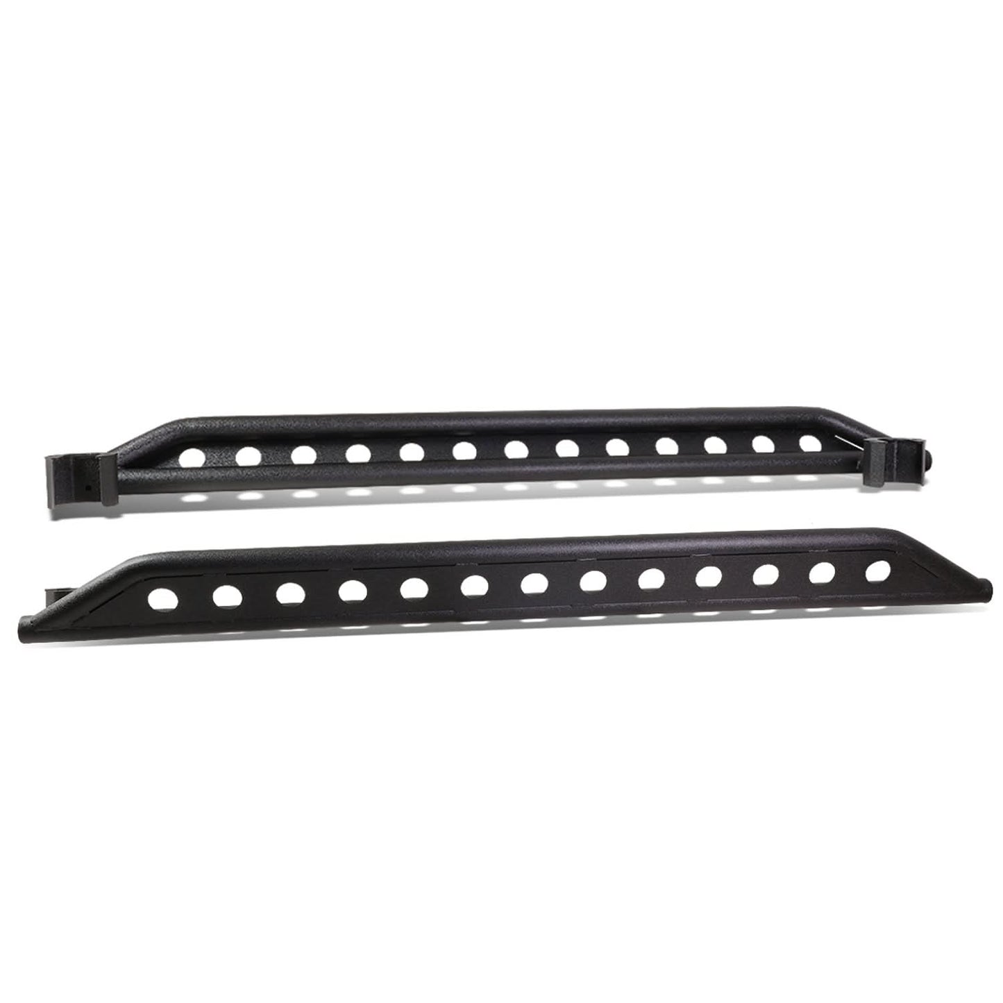 2007-2016 Jeep Wrangler Rock Crawler Nerf Bars 4 Door 7" Black