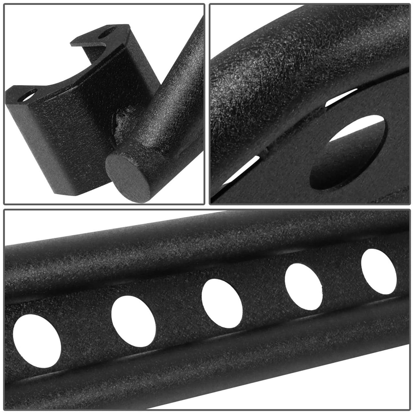 2007-2016 Jeep Wrangler Rock Crawler Nerf Bars 4 Door 7" Black