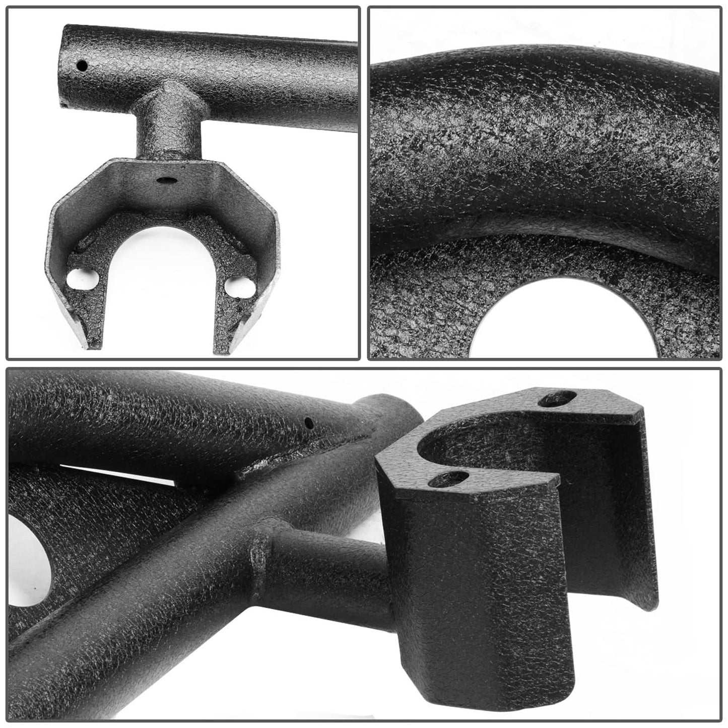2007-2016 Jeep Wrangler Rock Crawler Nerf Bars 4 Door 7" Black