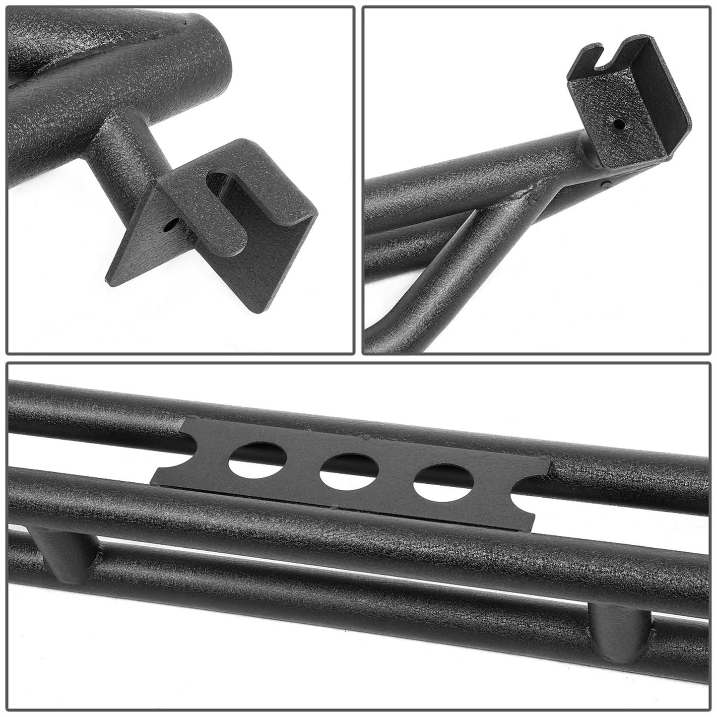 2018-2019 Jeep Wrangler JL 4-Door Nerf Bar Step Bar Matte Black