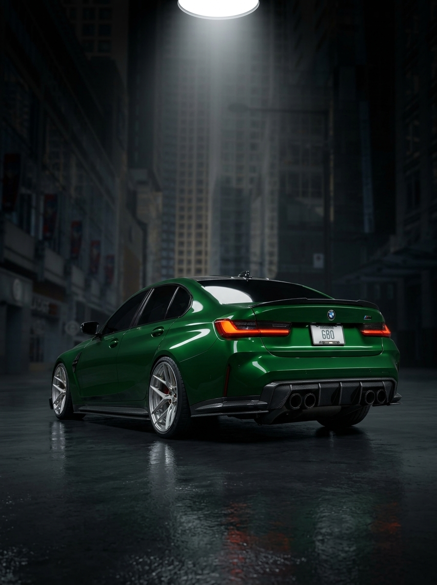 BMW 3 Series G80 M3 G82 G83 M4 Euro Version OE Style Carbon Fiber Rear Diffuser (2019 - 2024)