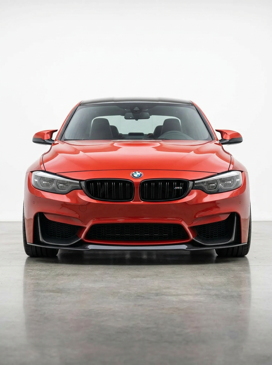 BMW 3 Series F80 M3 F82 F83 M4 CS Style Carbon Fiber Front Lip (2015 - 2019)