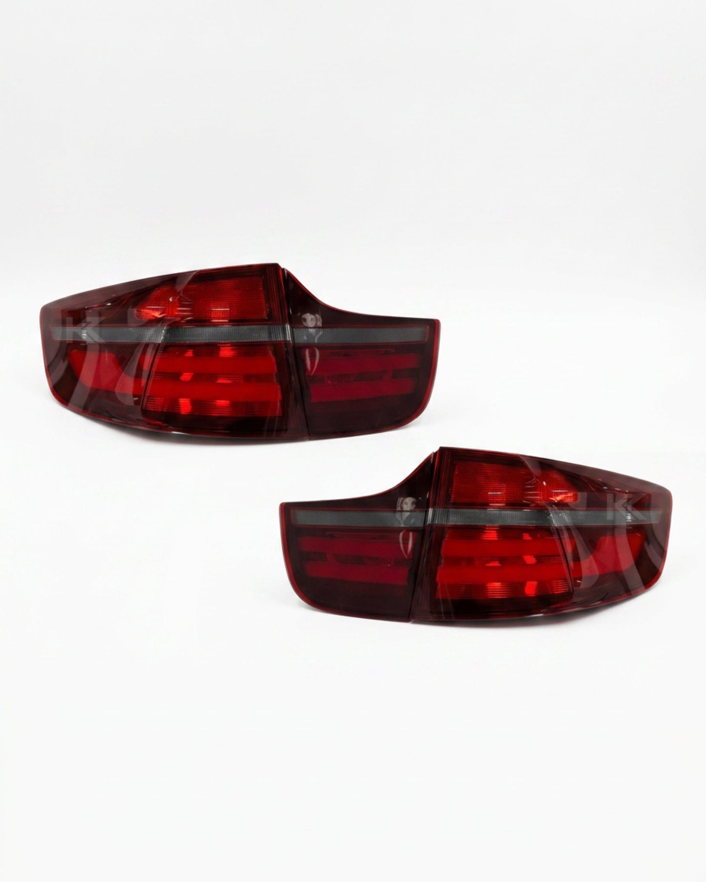 BMW X6 E71 Red and Smoked LED Tail Light Upgrades 2007-2014