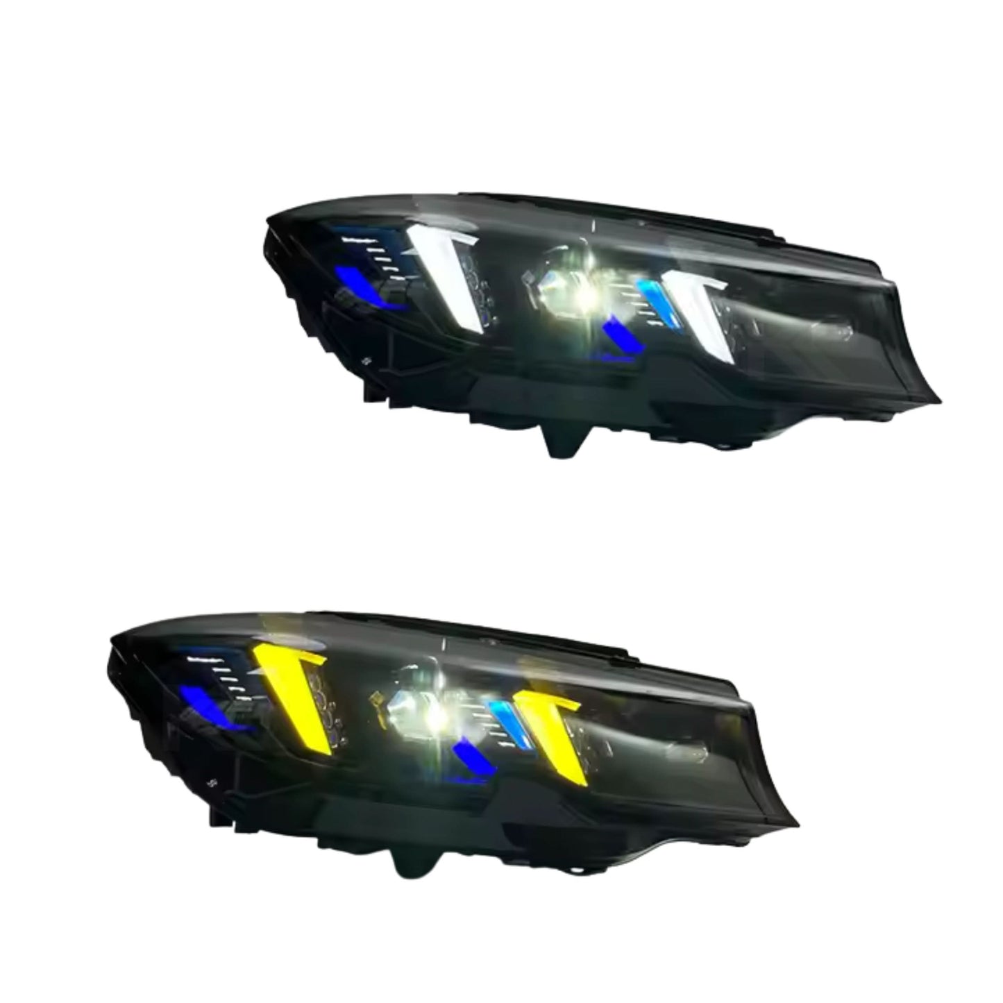 2019+ BMW 3 Series G20 / G28 Snake Eye Style Sequential LED Headlights – Pre-LCI & LCI