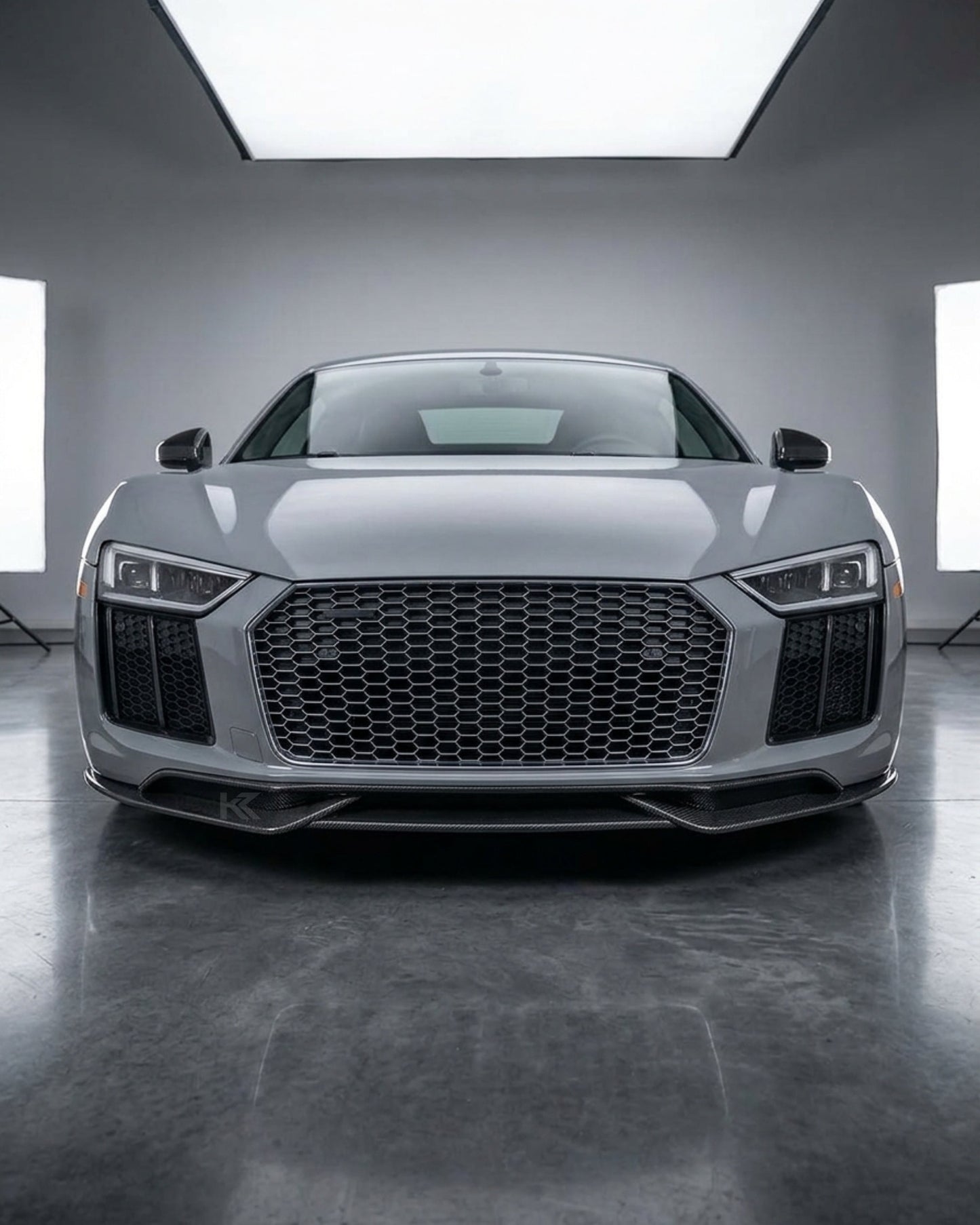 2016–2018 Audi R8 V10 / V10 Plus Coupe 4S Gen 2 Front Bumper Lip Spoiler Set – Carbon Fiber