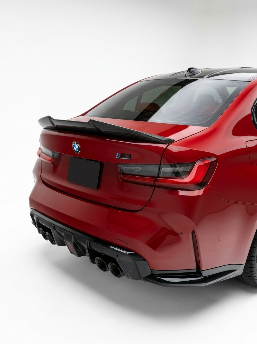 BMW 3 Series G20 G28/G80 M3 PSM Style Carbon Fiber Trunk Spoiler (2019 - 2024)