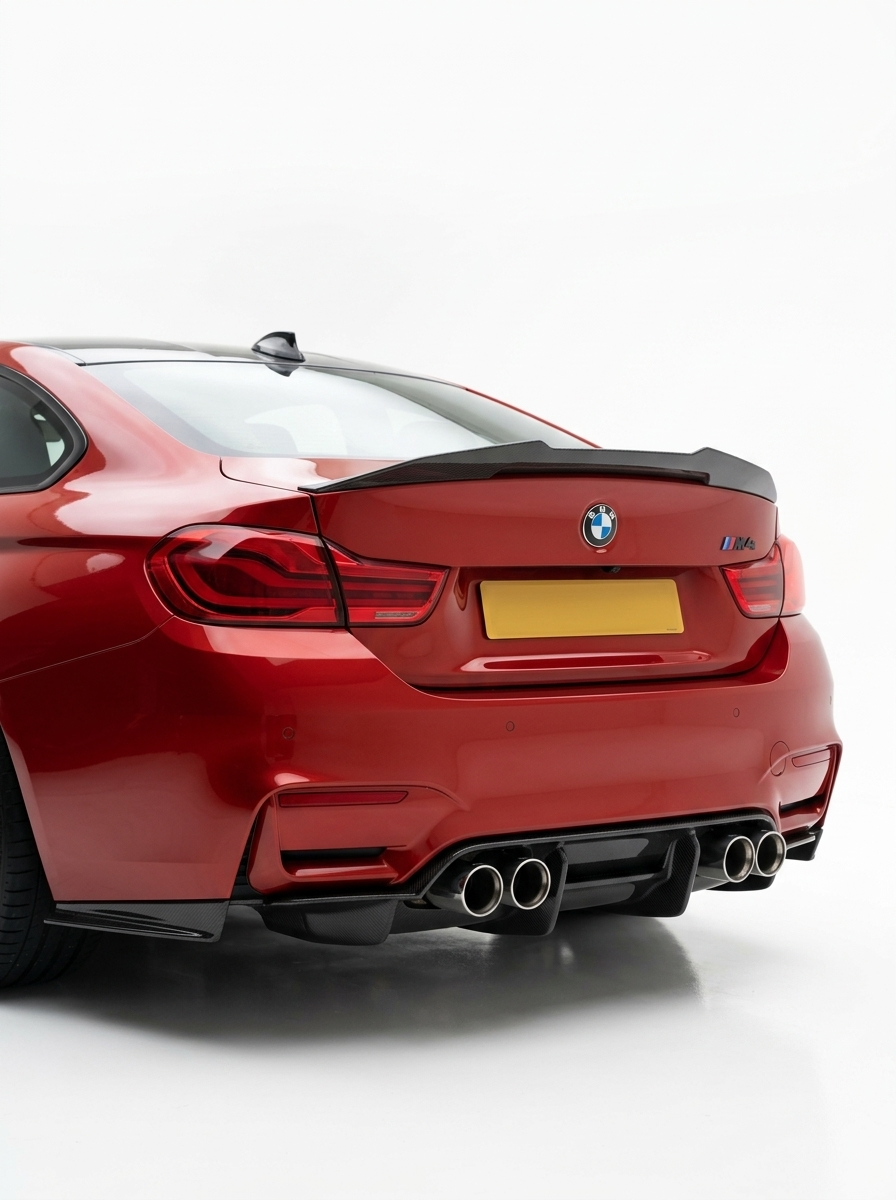 BMW 4 Series F82 M4 PSM Style Carbon Fiber Trunk Spoiler (2014 - 2020)