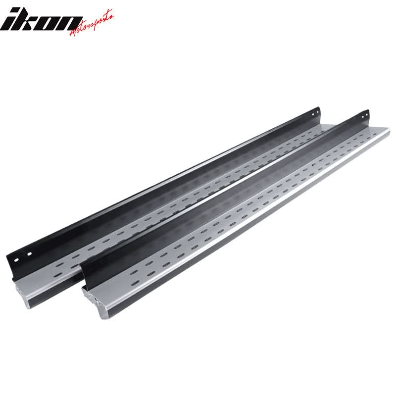 2007-2011 Honda CRV OE Style Black Silver Running Boards Aluminum